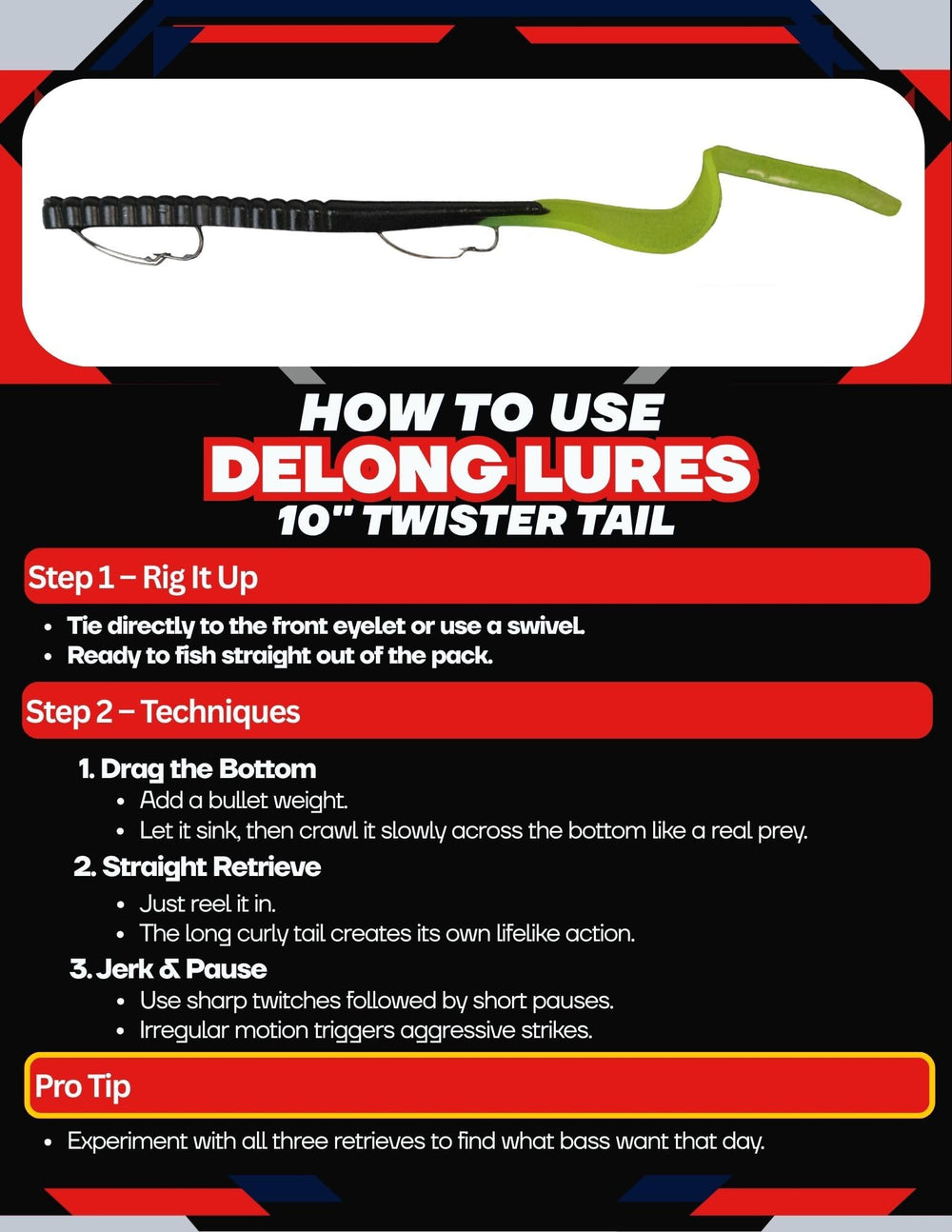 Largemouth bass attracted to a Delong Lures weedless swimbait in clear water