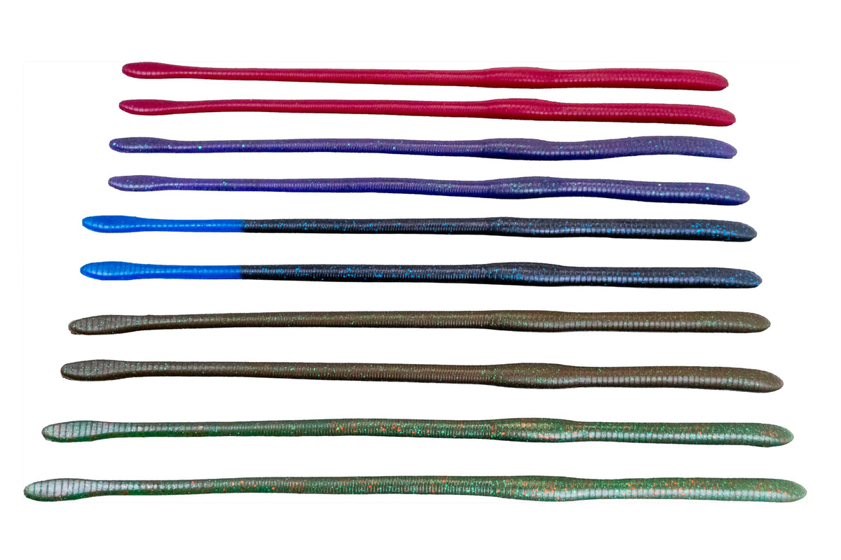 Delong Lures 16-inch snake lure close-up, hand-poured texture for lasting durability.