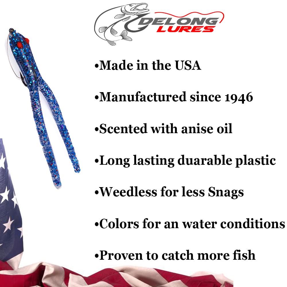 Delong Lures color variety pack supports targeting bass, crappie, and panfish.