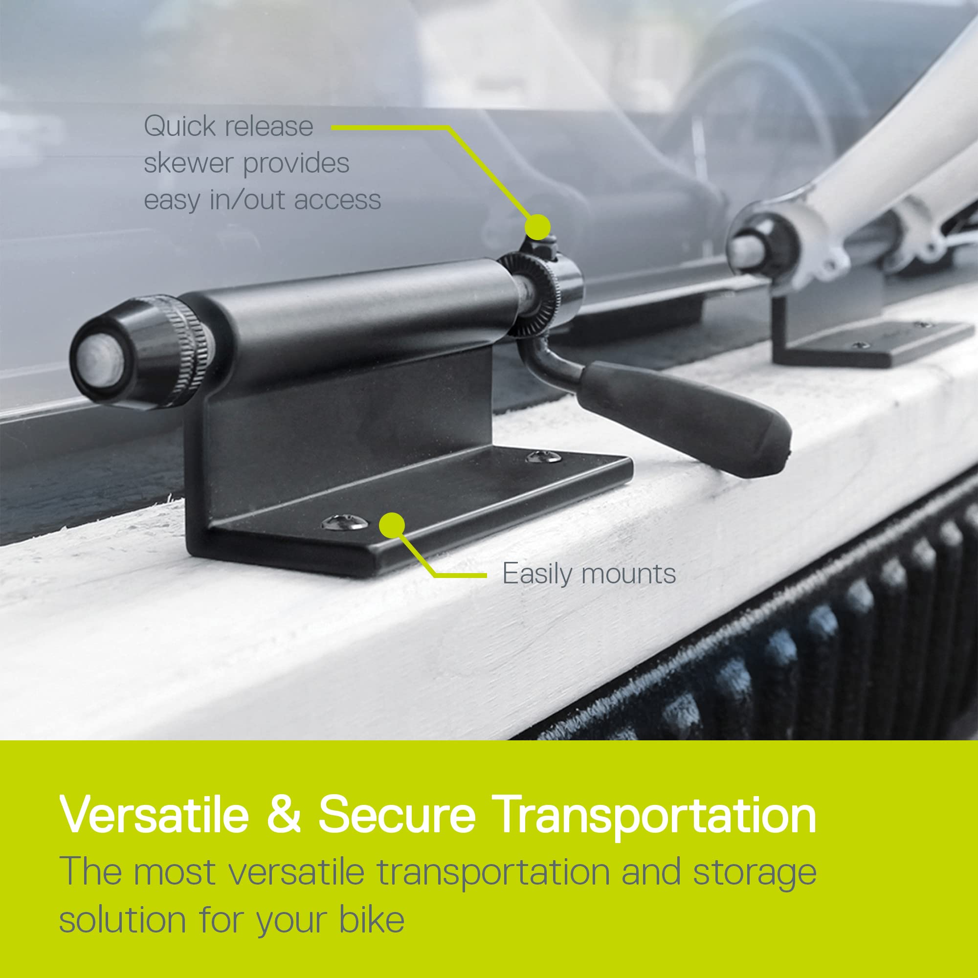 Delta Bike Hitch Pro installed on a truck bed for easy loading.