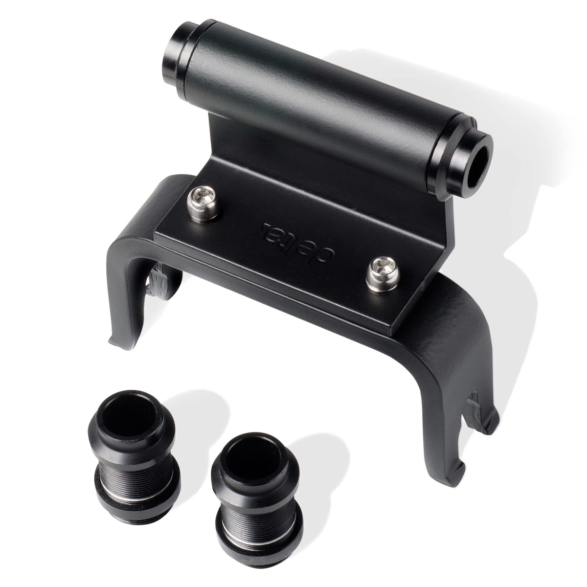 Delta Bike Thru-Axle Fork Mount fits 12mm and 15mm axles for transport.