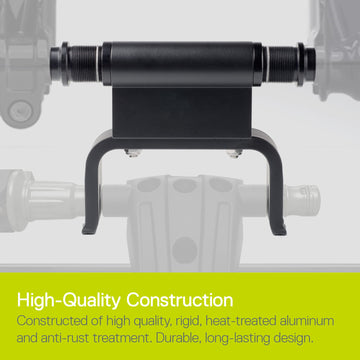Delta roof adapter enables mounting on flat surfaces or roof racks.