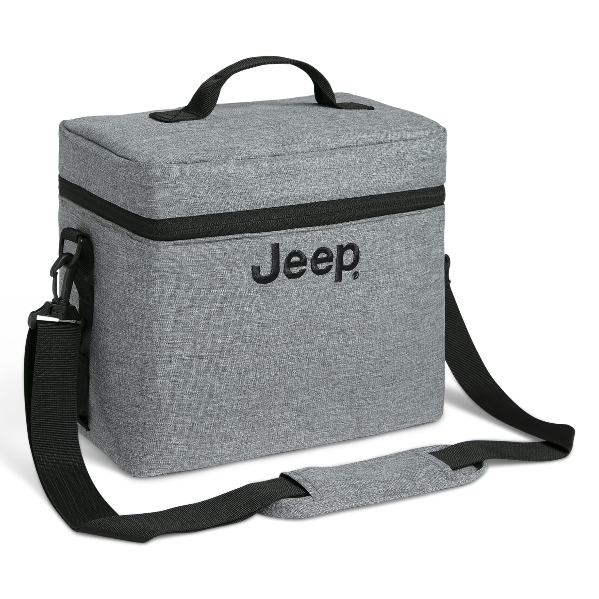 Delta Children Jeep Wrangler Cooler Bag with frame attached for wagon compatibility during park trips