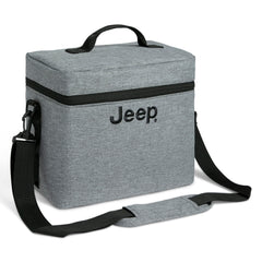 Delta Children Jeep Wrangler Cooler Bag with frame attached for wagon compatibility during park trips