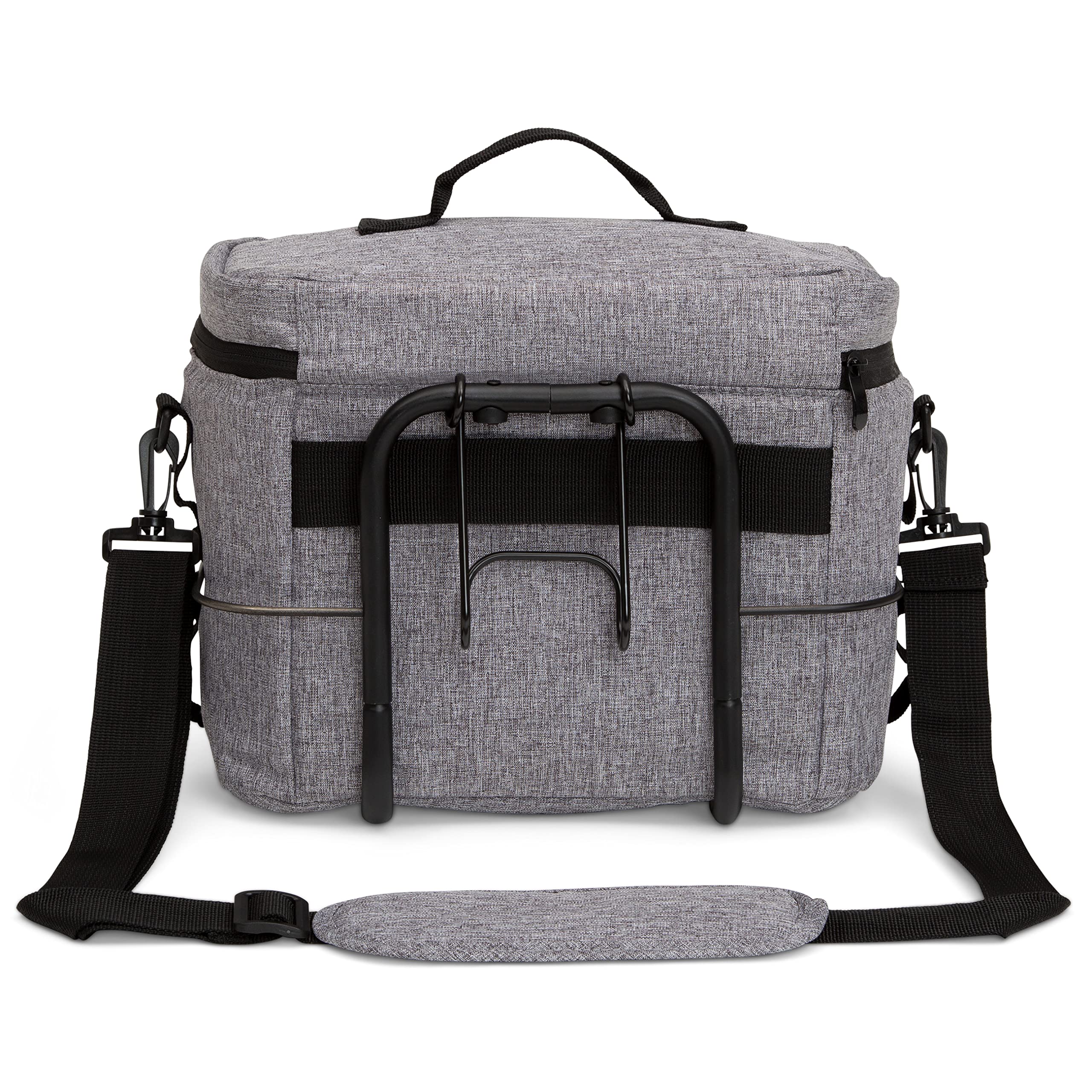 Delta Children Jeep Wrangler Cooler Bag in grey color fits family gear and parks