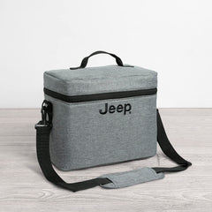 Delta Children Jeep Wrangler Cooler Bag open top for quick access to snacks and drinks