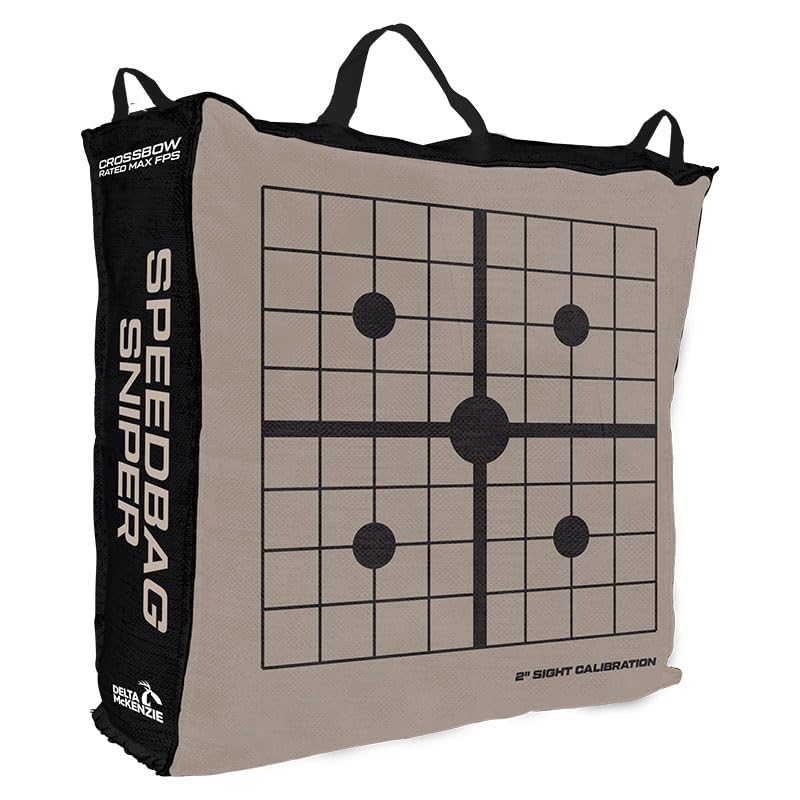 Delta McKenzie Speedbag Sniper 20-inch archery target back view, high-contrast graphics aid quick aiming