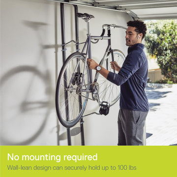Delta Rugged Two Bike Rack side view, no-drill installation for apartments