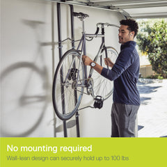 Delta Rugged Two Bike Rack side view, no-drill installation for apartments