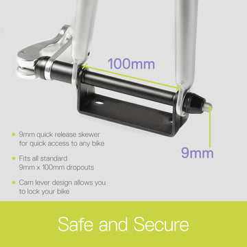 Delta cam lever design enables fast installation and locking with a padlock.