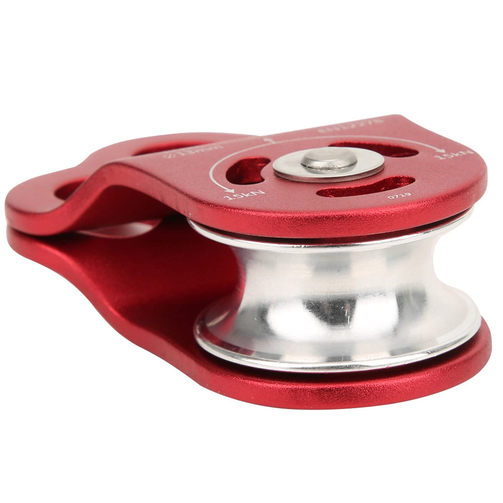 Demeras climbing pulley bearing lightweight compact design for portable field use