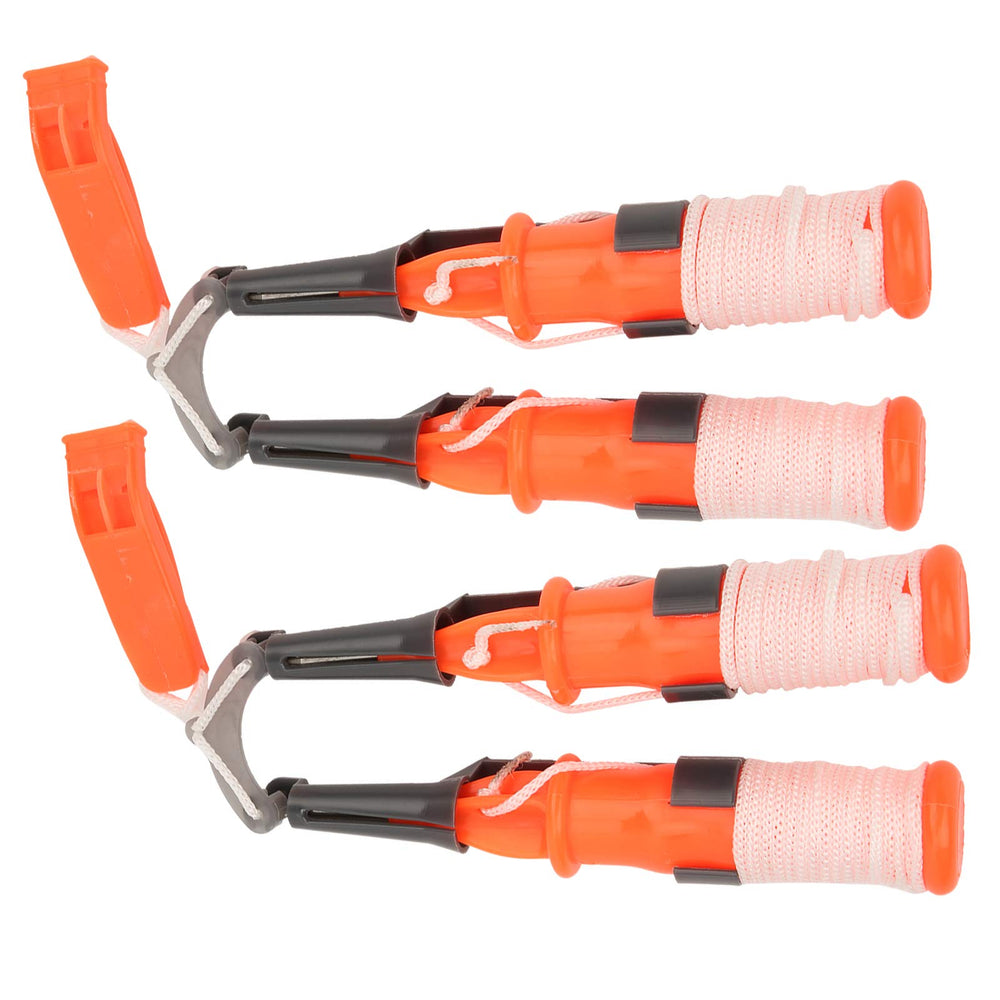 Demeras ice picks include emergency whistles for signaling help