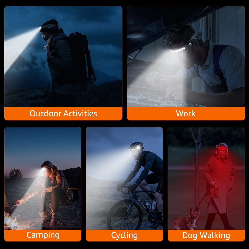 Demlaies headlamps come with clips and manuals for quick setup.