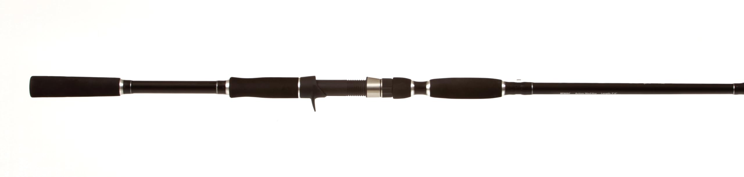 Denali BF763C bottom feeders casting rod with glow tip enhances bite detection.