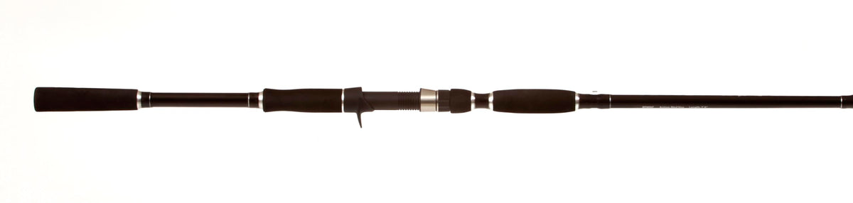 Denali BF763C bottom feeders casting rod with glow tip enhances bite detection.