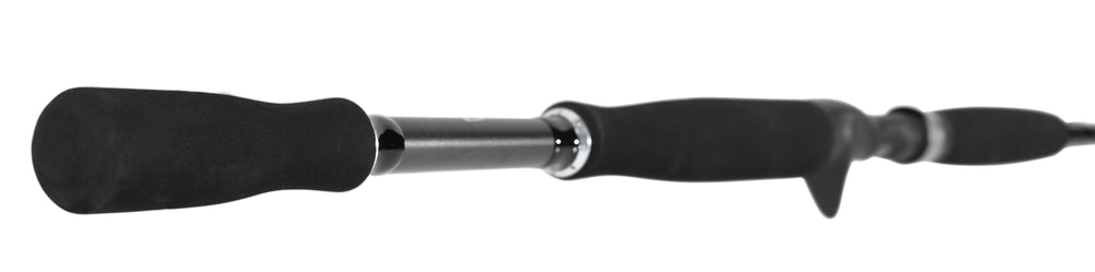 Denali BF763C bottom feeders rod with full-length EVA handle for secure grip.