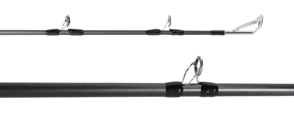 Denali BF763C bottom feeders rod features heavy-duty stainless guides for durability.