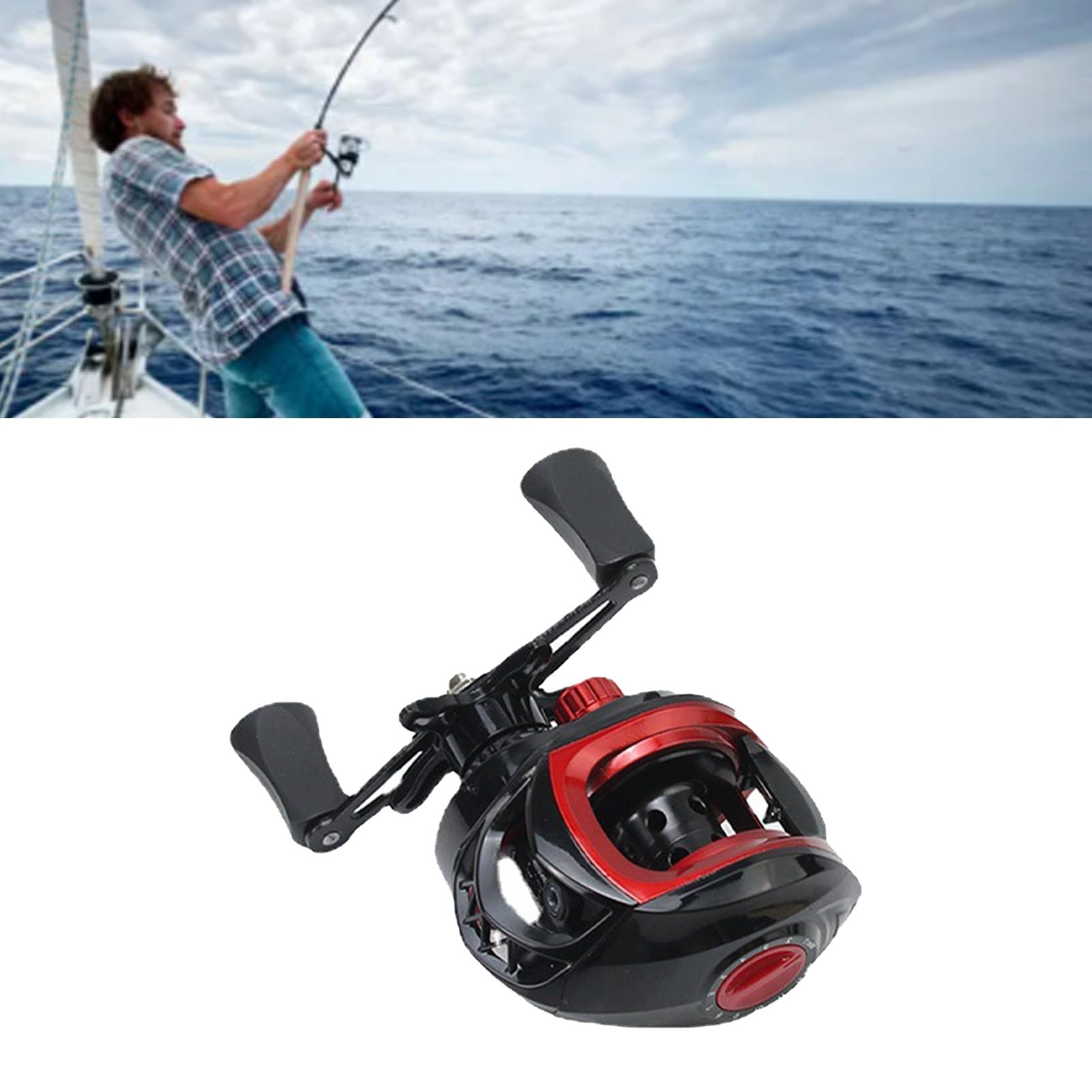 Denash baitcaster reel compact ergonomic design supports comfortable extended sessions