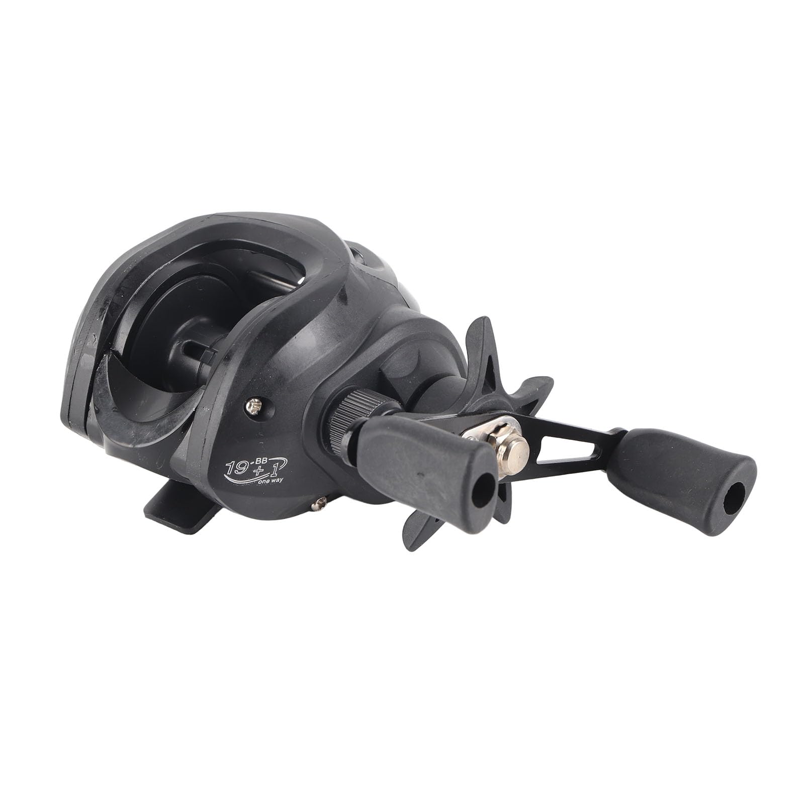 Denash baitcasting reel features smooth casting design reducing friction and wear.