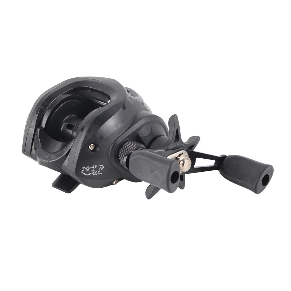 Denash baitcasting reel features smooth casting design reducing friction and wear.