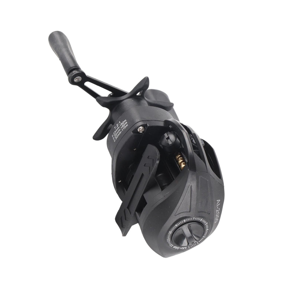 Denash star-shaped unloading wrench aids quick spool adjustments.