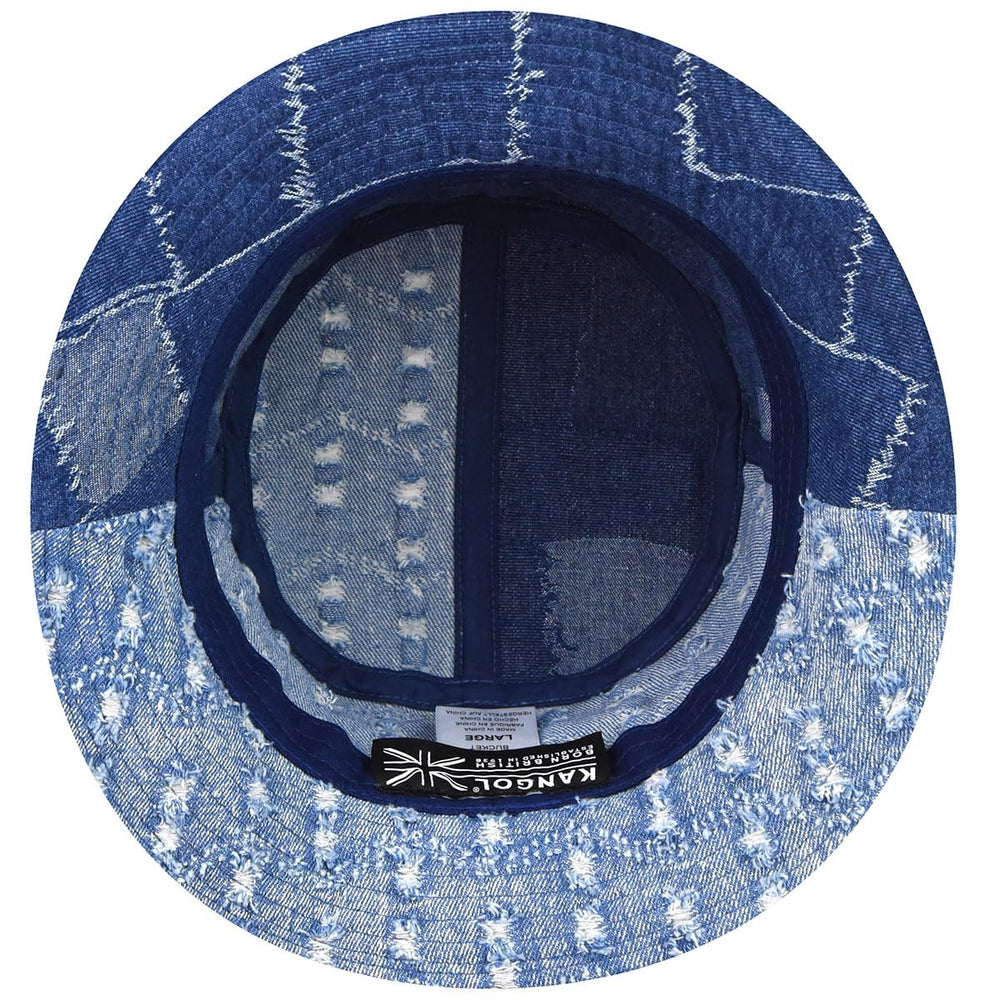 Denim Mash-Up Bucket Hat stitching detail
