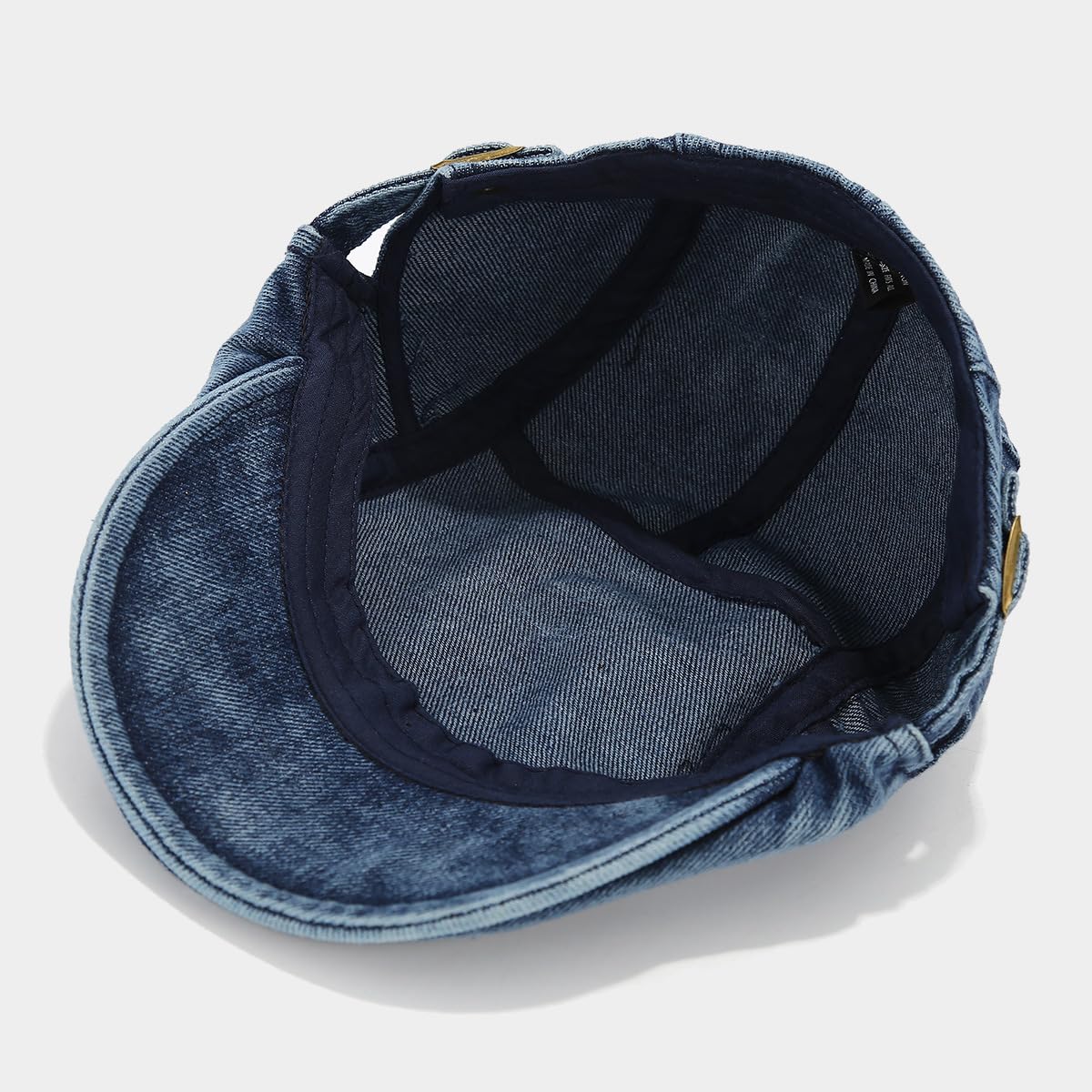 Unisex denim flat cap for men and women