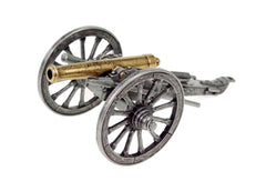 Denix 1861 US Civil War mini cannon barrel detail for collectors.