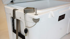 DENY LidLock on YETI Tundra 65qt installed boosts valuables protection on the go.
