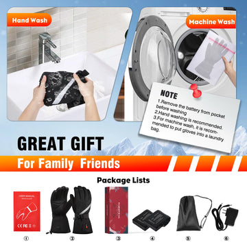 DEORFGO Heated Gloves ideal for hiking and skiing during winter activities