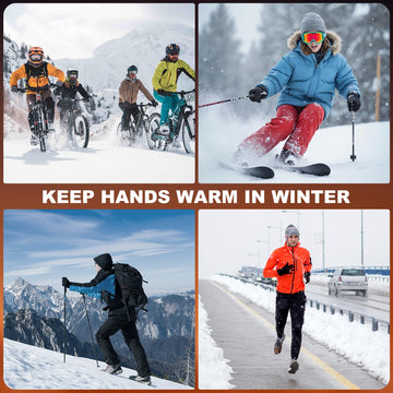 DEORFGO heated gloves lightweight flexible for sports and daily use