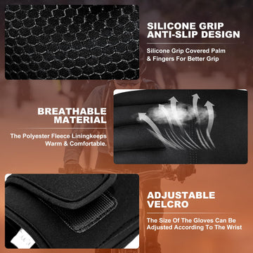 DEORFGO heated gloves touchscreen compatibility enables device use without removal