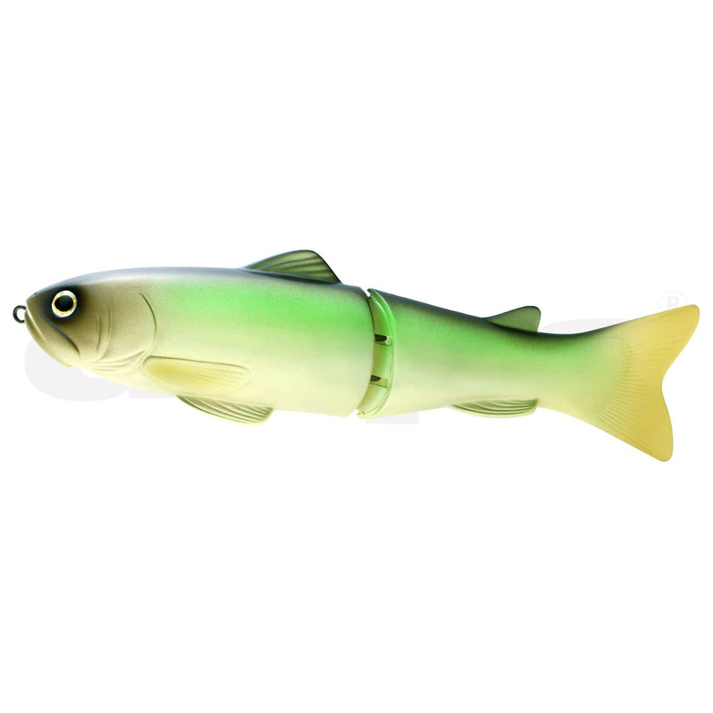 Deps 250 Slide Swimmer closeup shows 3D eyes and lifelike texture for bass appeal