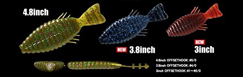 DEPS Bull Flat Creature green pumpkin with bluegill arms delivering micro‑vibrations