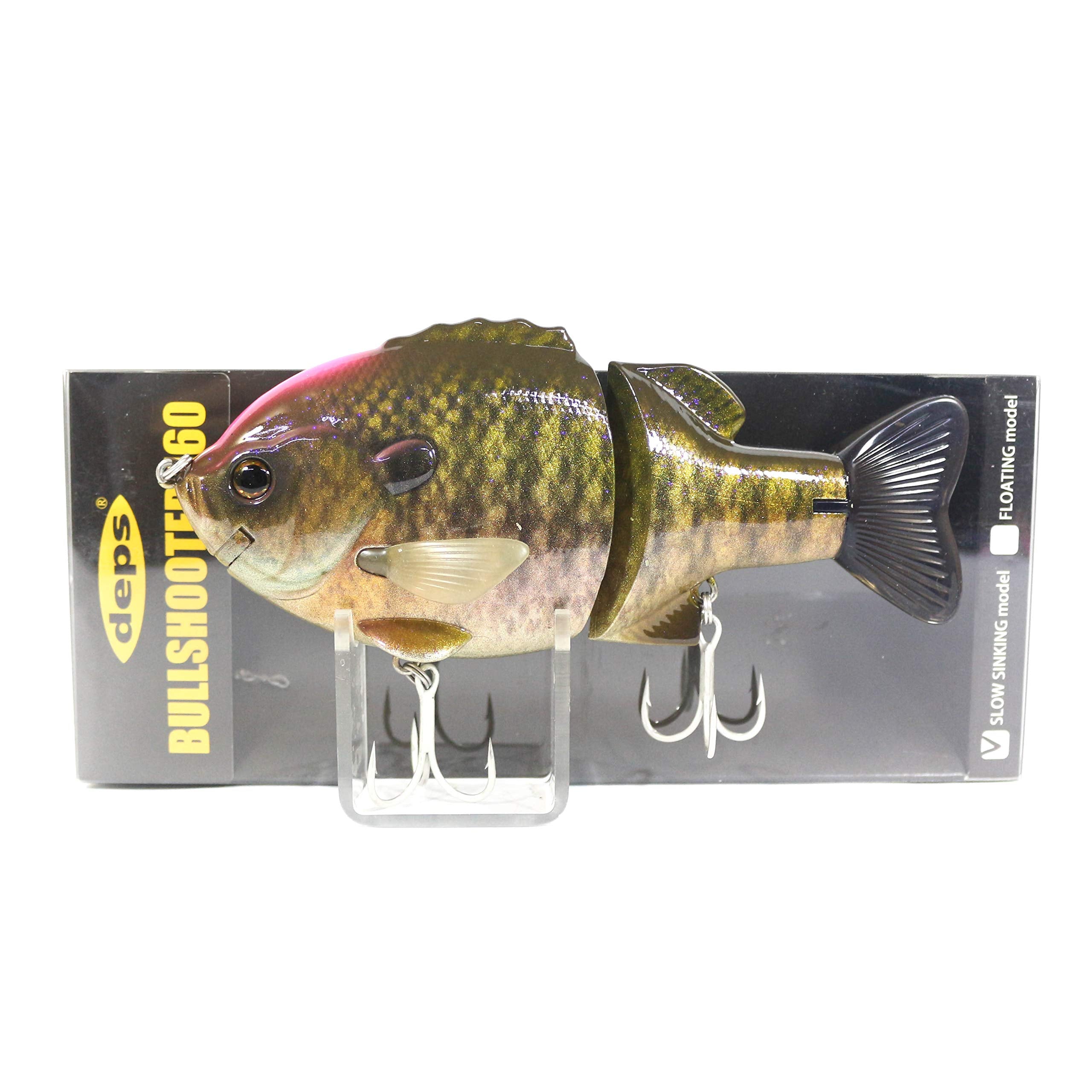 Deps Bull Shooter 160 Glide Bait front view showcasing slow-sinking action for precise casts