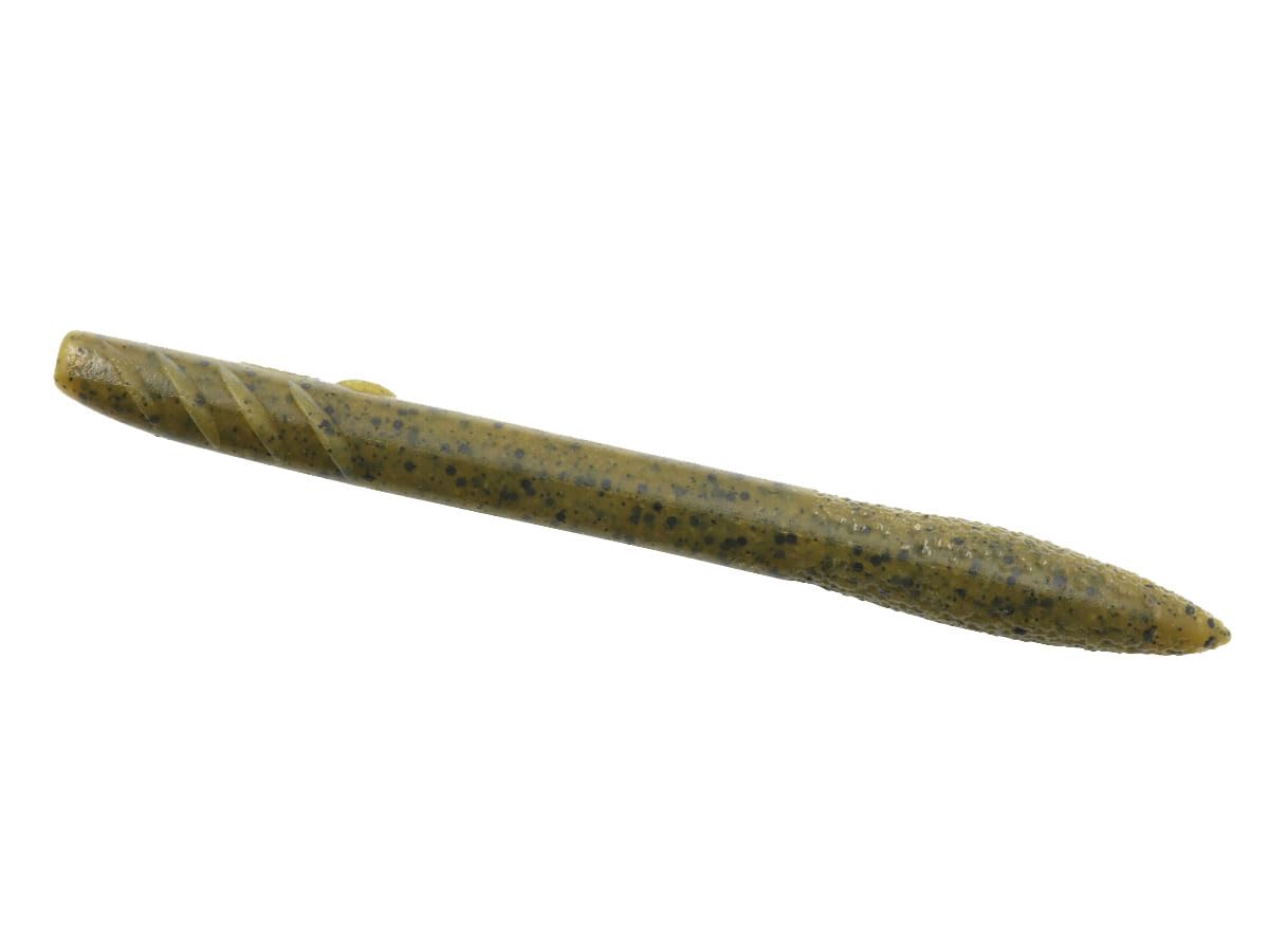 Deps depth slender scat 5in green pumpkin with keel fins for stable fall and versatile rig use.