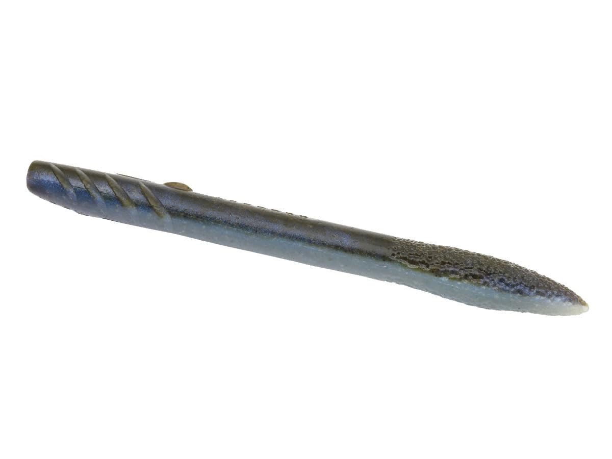 Deps Depth Slender Scat 5-inch Green Pumpkin Blue Glimmer ideal for long-distance casting.