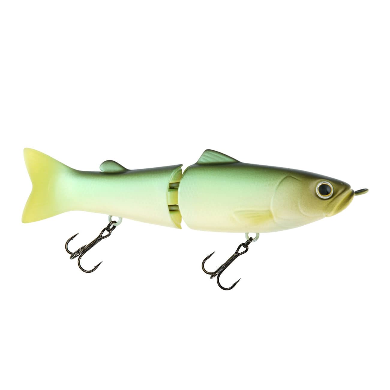 Deps Slide Swimmer 115 slow sinking jointed lure mimics baitfish to entice selective bass