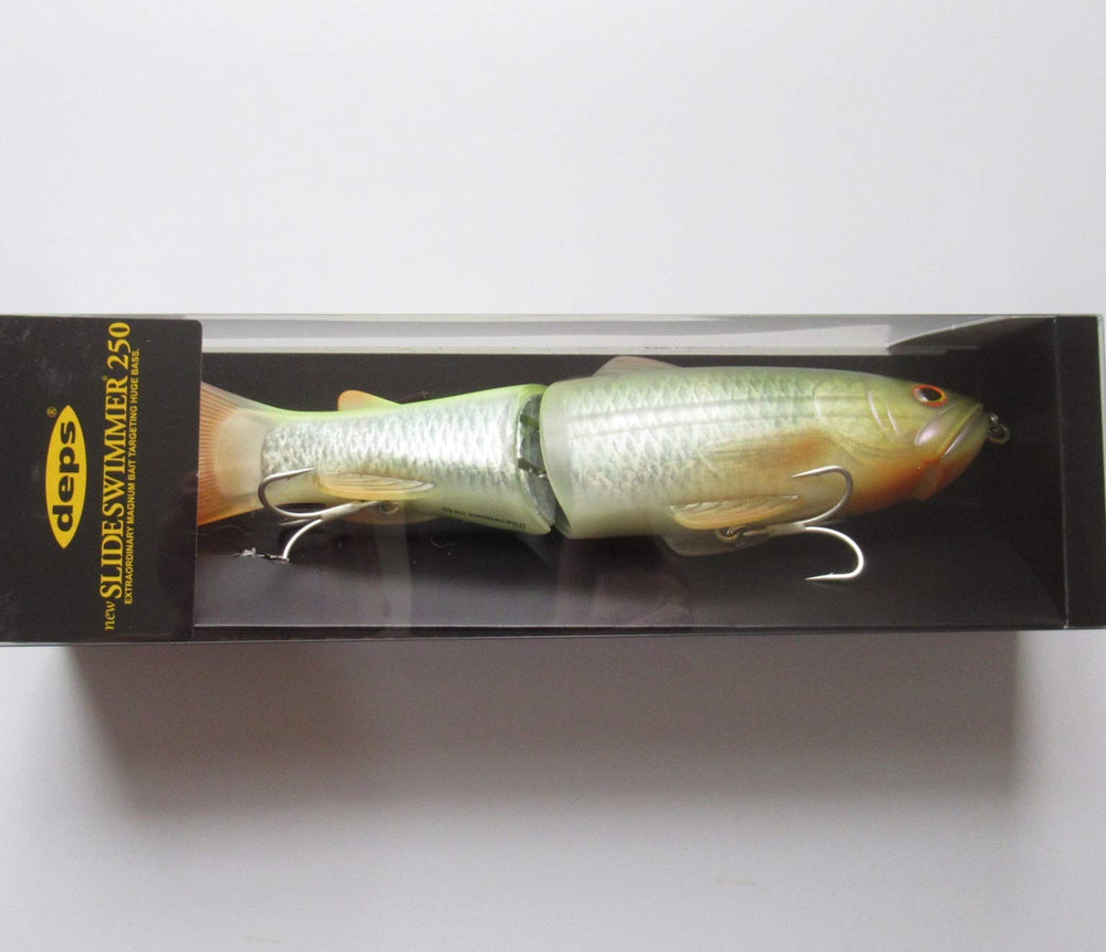 Deps Slide Swimmer 250 Swimbait – side profile showing 10 inch length