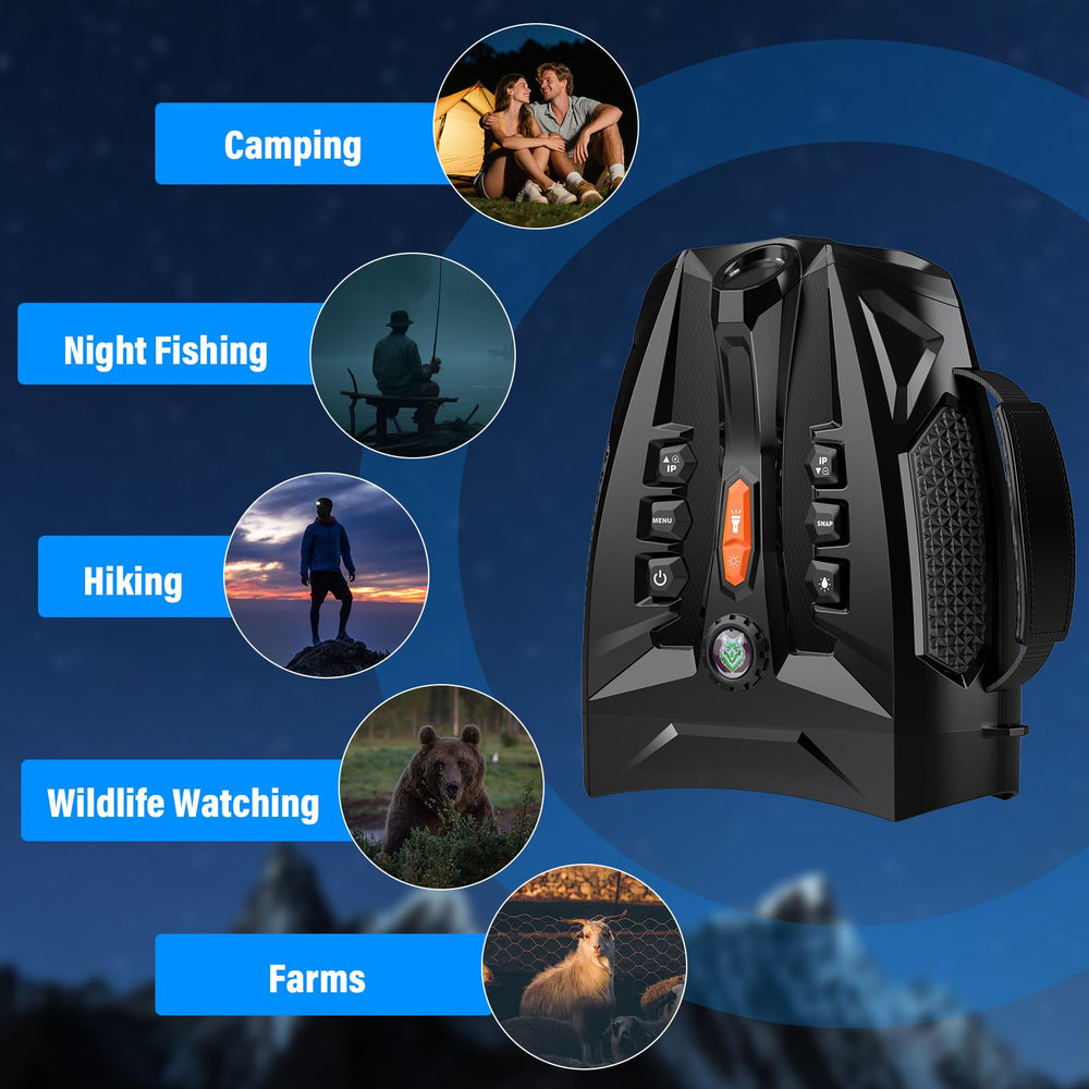Derosko night vision binoculars are rugged and portable for camping and surveillance.