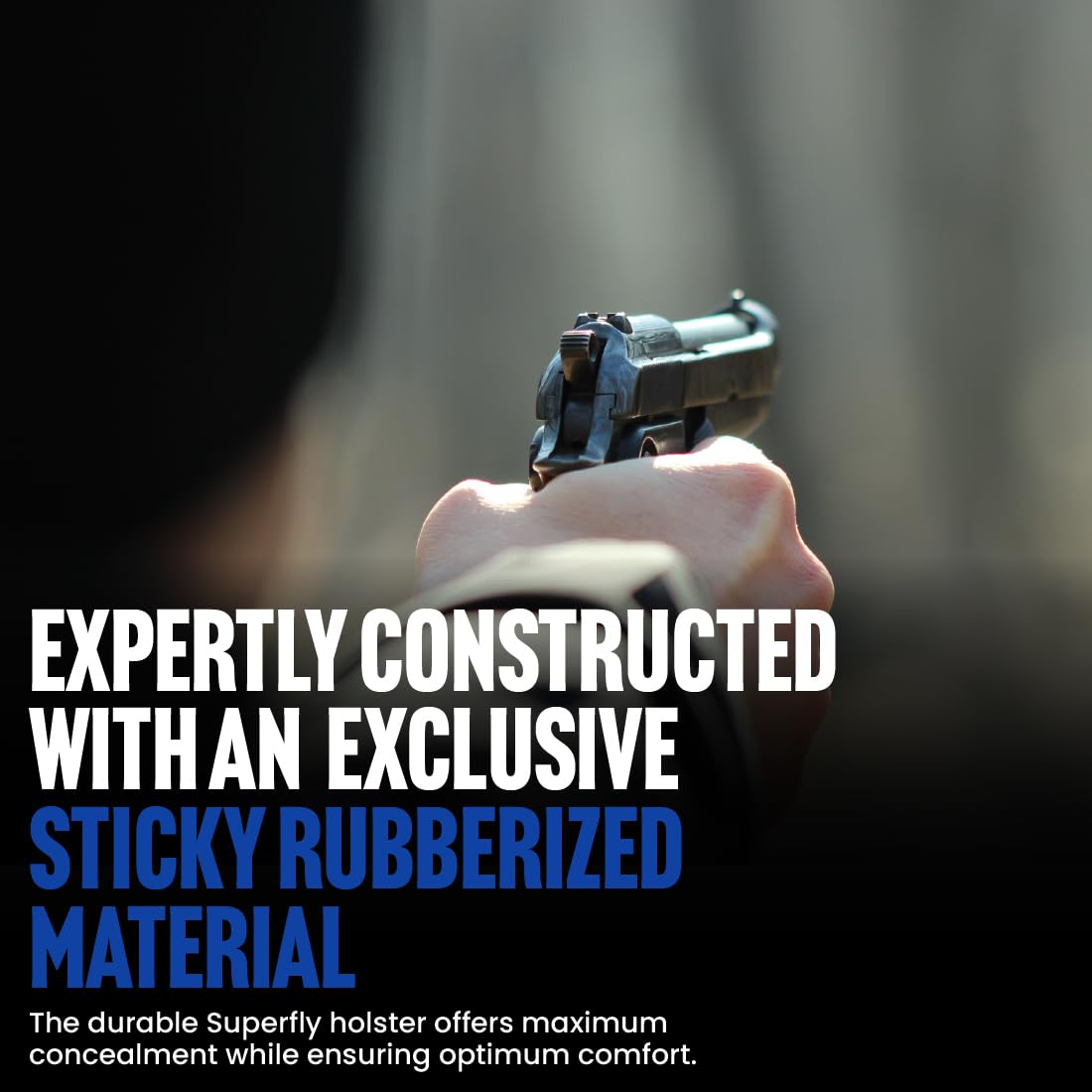 Discreet front-pocket holster for left or right hand