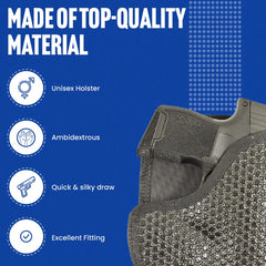 Low-friction draw with foam-backed pocket