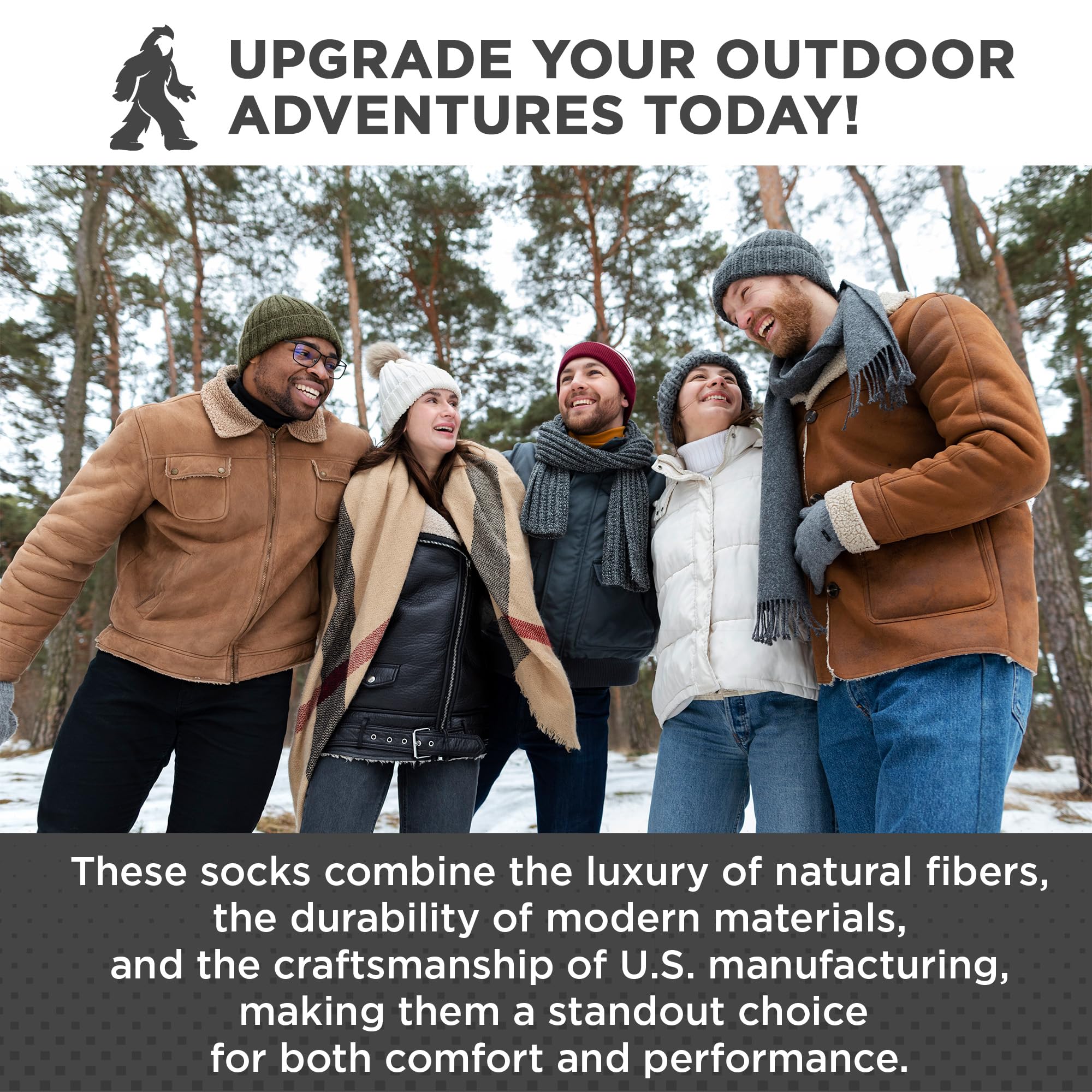 Desert Breeze Alpaca-Merino socks are adventure-ready for mountaineering and cold-weather treks.