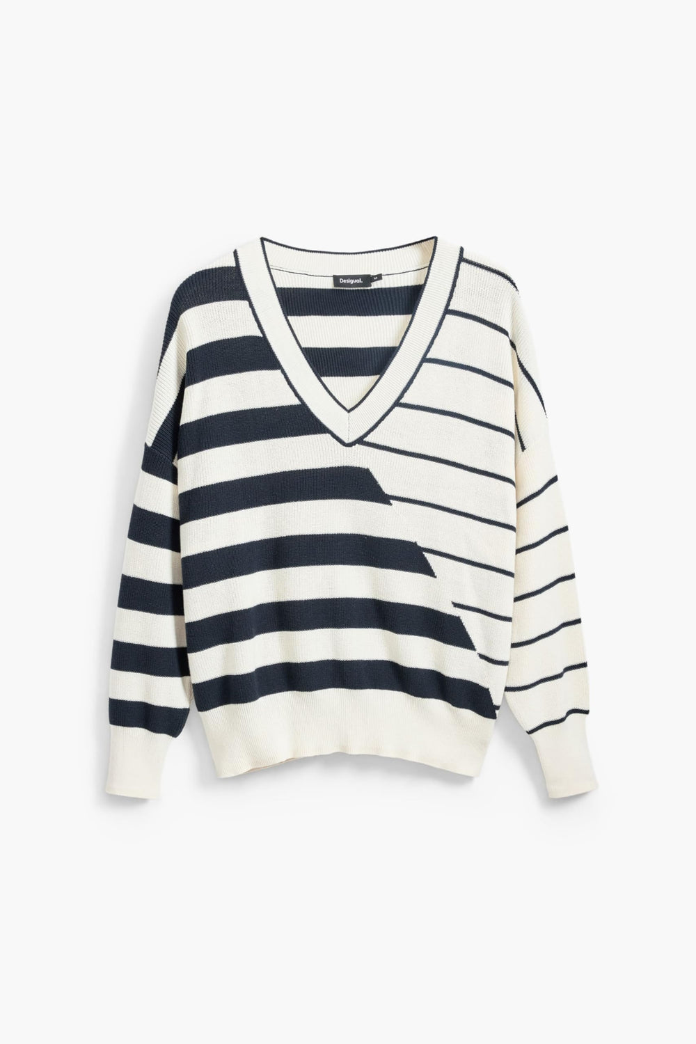 Desigual Jers Estocolmo collar detail, refined silhouette in white.