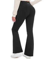 Desol fleece-lined hiking pants with side pocket for secure storage on hikes.