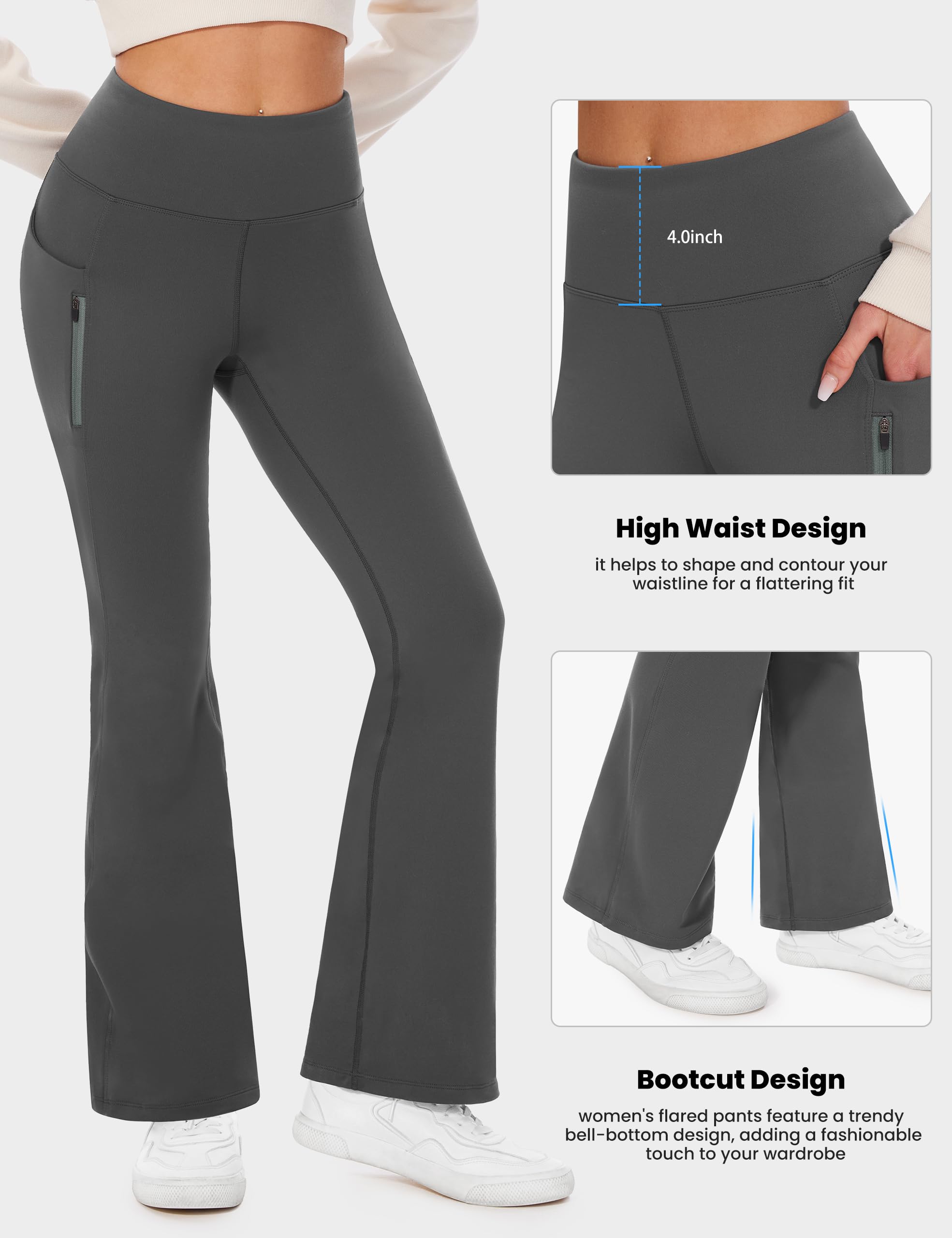 Desol fleece-lined hiking pants ensemble idea with boots for winter outings.