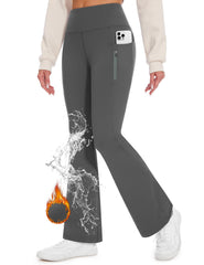 Desol fleece-lined hiking pants front view shows sleek all-weather protection.