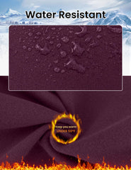Desol fleece-lined hiking pants women purple thermal fleece closeup warmth texture