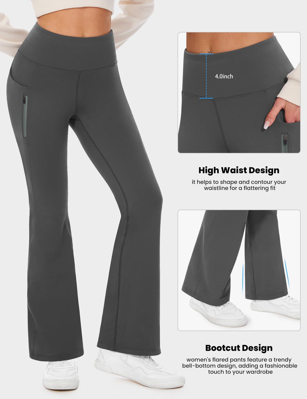 Desol pants with boots suit all-day outdoor adventures and après-ski moments.