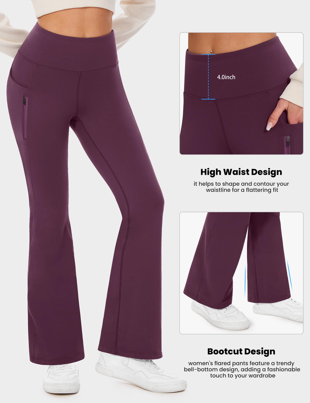 Desol winter hiking pants in purple shown with outdoor-ready styling.